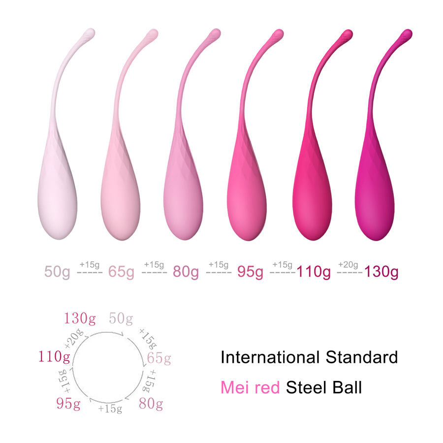 LESLIE - KEGEL FIT - Set de 6 piezas para el entrenamiento de los músculos pélvicos