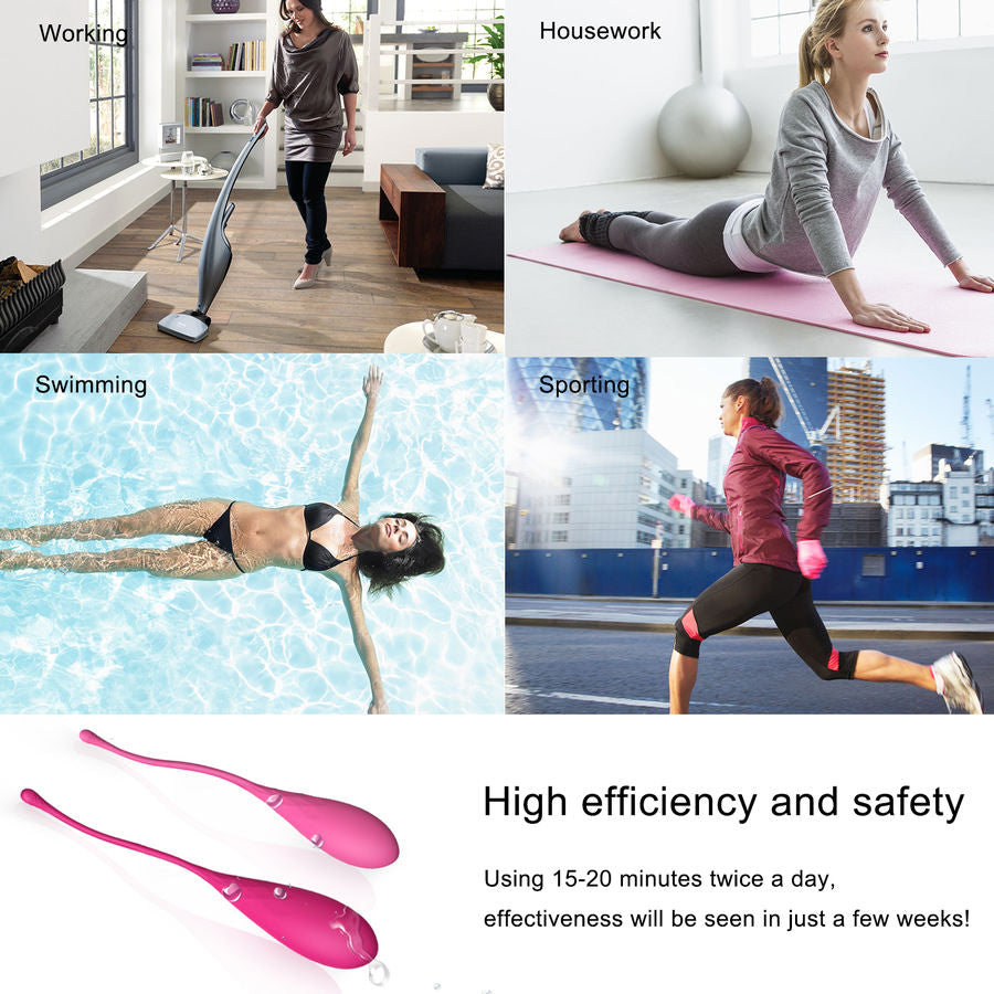 LESLIE - KEGEL FIT - Set de 6 piezas para el entrenamiento de los músculos pélvicos