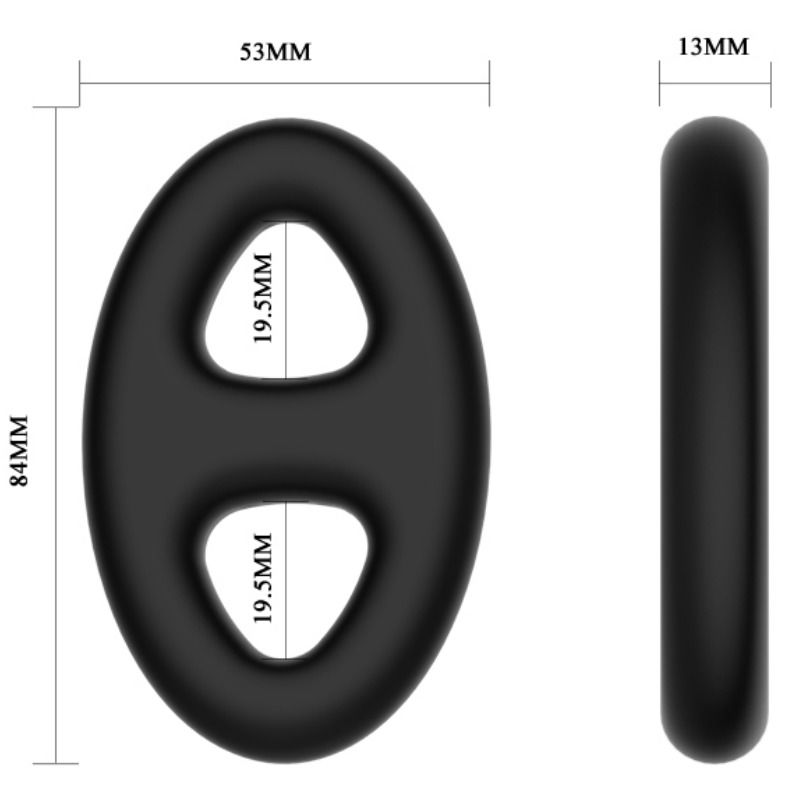 CRAZY BULL - DOUBLE BAGUE IN SUPER DOUCE SILICONE
