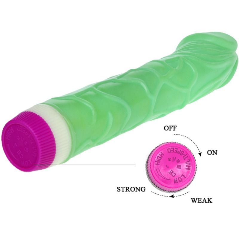 DANCE - VIBRATEUR VAGUES DE PLAISIR 23 CM VERT