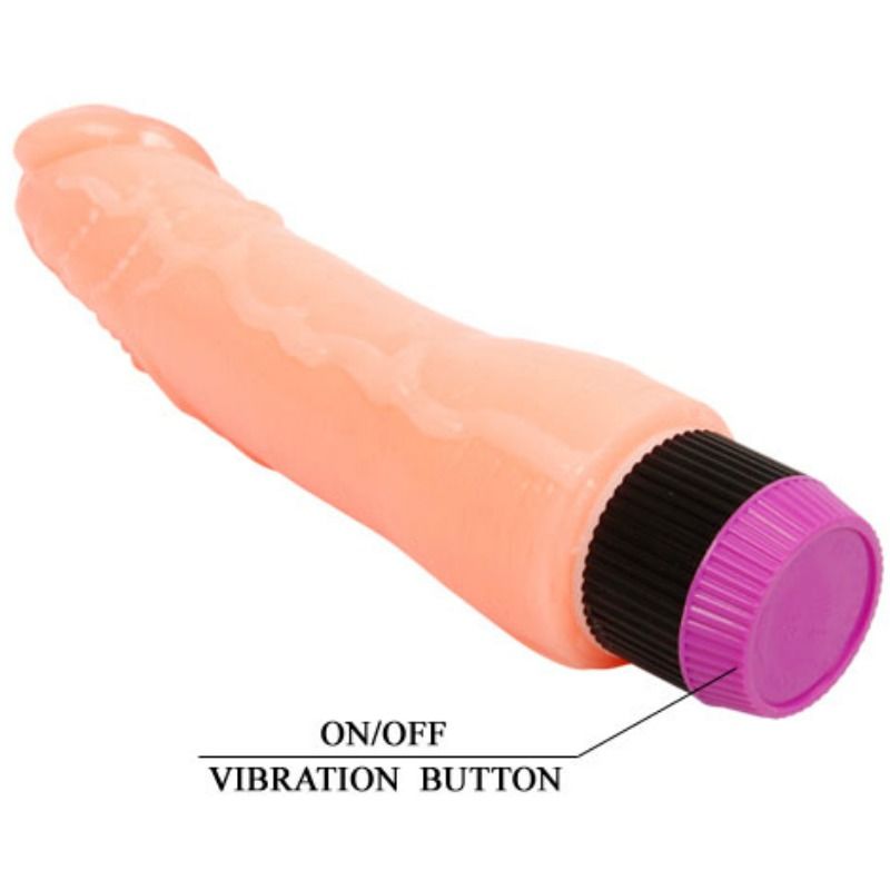 BAILE - VIBRADOR NATURAL FLEXIBLE REALISTA DE 24 CM
