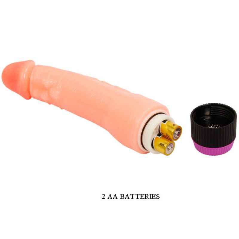 BAILE - VIBRADOR NATURAL FLEXIBLE REALISTA DE 24 CM
