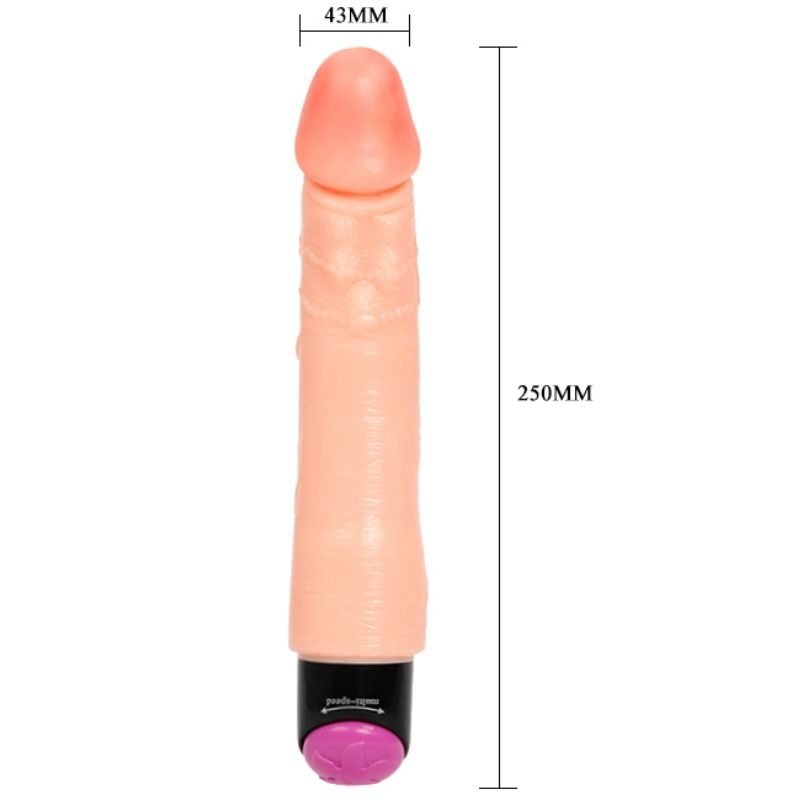 BAILE - VIBRADOR REALISTA FLEXIBLE DE 25 CM