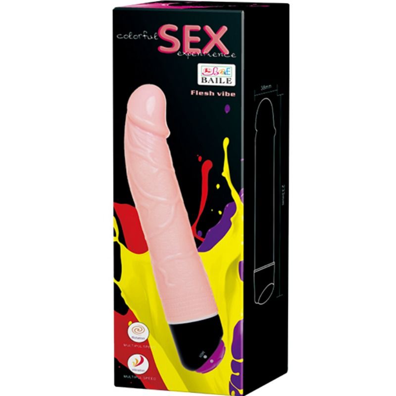 DANCE - VIBRATION ET ROTATION SEXUELLES COLORÉES 24 CM