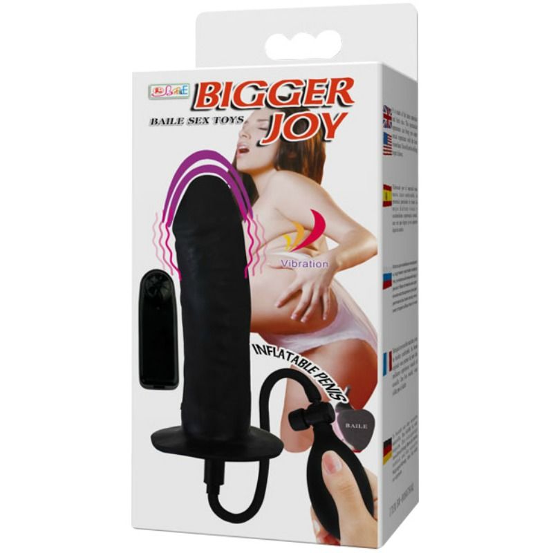 DANCE - PÉNIS GONFLABLE BIGGER JOY AVEC VIBRATION 16 CM
