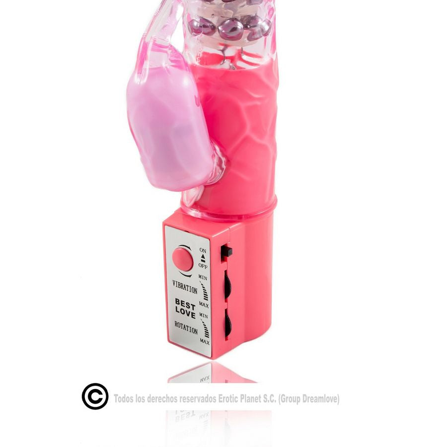 DANCE - ROTATEUR DE LAPIN ROSE AVEC SUPERSTIMULATEUR
