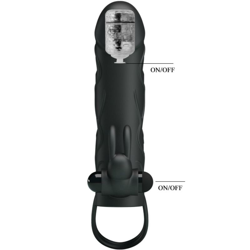 PRETTY LOVE - HOUSSE IN SILICONE AVEC VIBRATION 14 CM 2.0