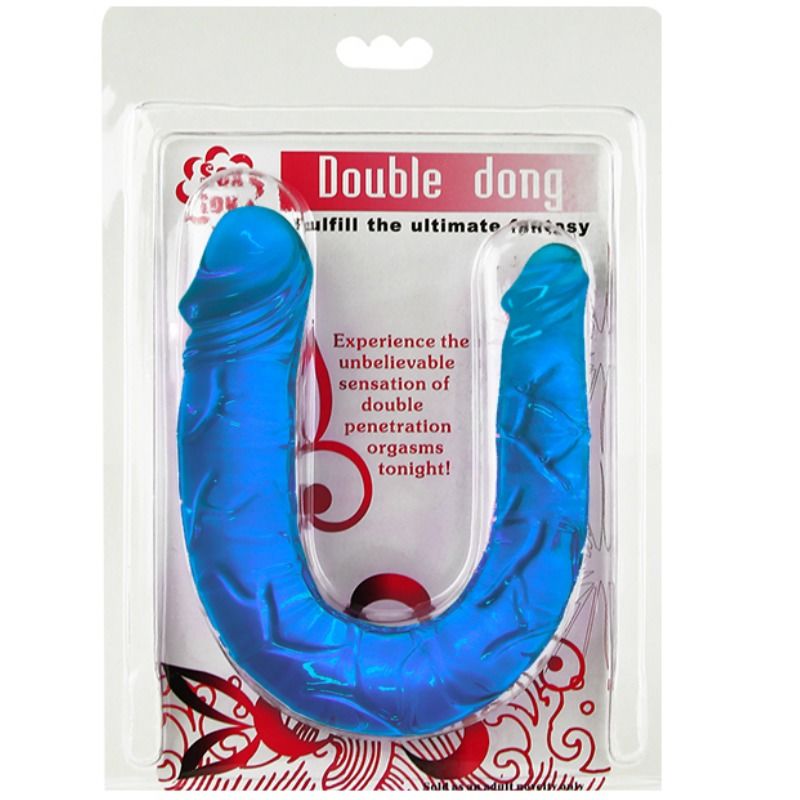 BAILE - DILDO DOBLE AZUL