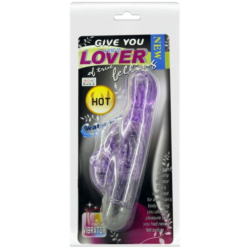 BAILE - TE OFRECEMOS UNA ESPECIE DE VIBRADOR DE AMANTE CON CONEJO LILA 10 MODOS