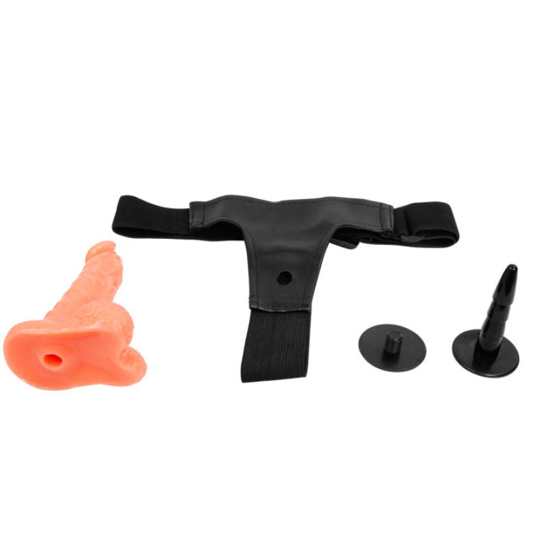 DANCE - HARNAIS AVEC PÉNIS RÉALISTE ET CULOTTE RÉGLABLE ULTRA PASSIONNÉE 15.5 CM