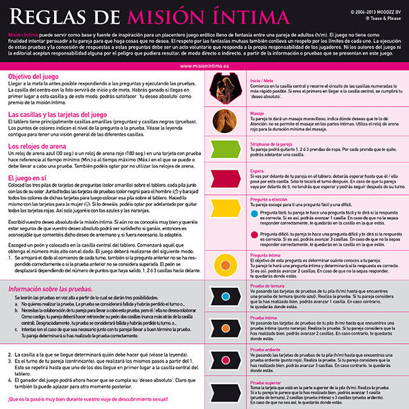 TEASE & PLEASE - ORIGINAL EDITION INTIMATE MISSION