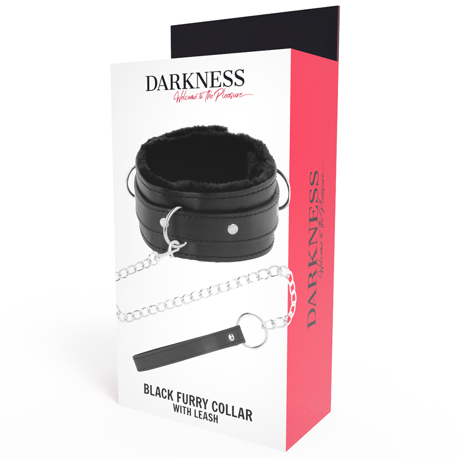 DARKNESS - COMFORTABLE POSTURE COLLIER AVEC CHAÎNE IN LEATHER