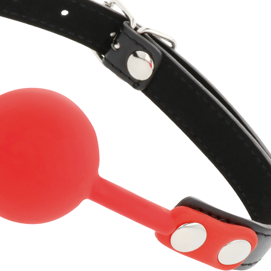DARKNESS - BÂILLON IN ROUGE SILICONE
