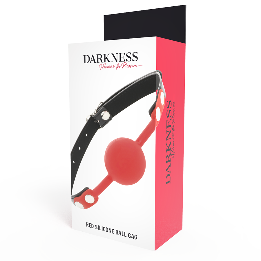 DARKNESS - BÂILLON IN ROUGE SILICONE