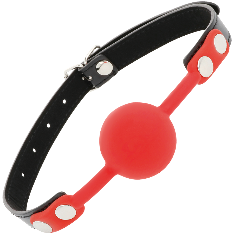 DARKNESS - BÂILLON IN ROUGE SILICONE