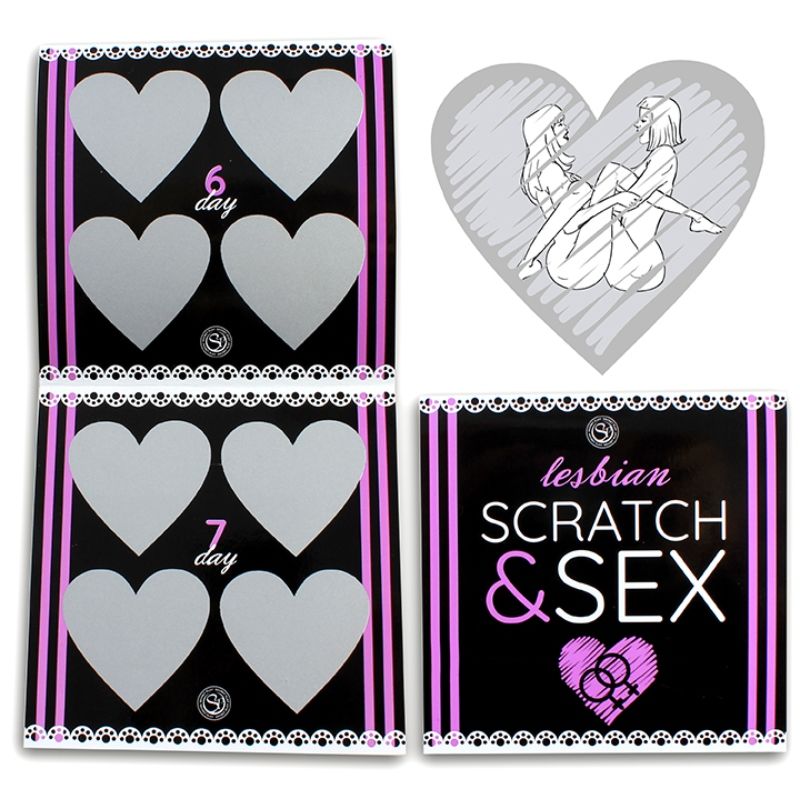 SECRETPLAY - JUEGO DE RASCAR Y SEXO PARA PAREJAS POSICIONES LÉSBICAS (ES/EN/FR/PT/DE)