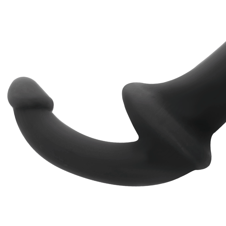 ADDICTED TOYS - BLACK STRAIGHTFORWARD DILDO WITH ARN S