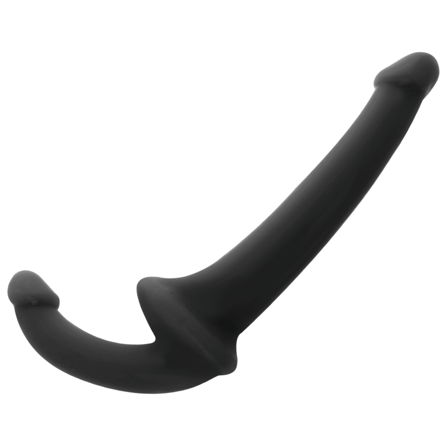 ADDICTED TOYS - BLACK STRAIGHTFORWARD DILDO WITH ARN S