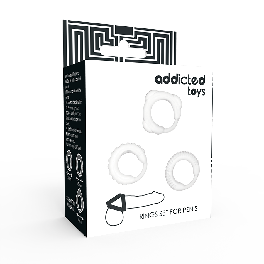 JUGUETES ADICTO - JUEGO DE ANILLOS C TRANSPARENTES