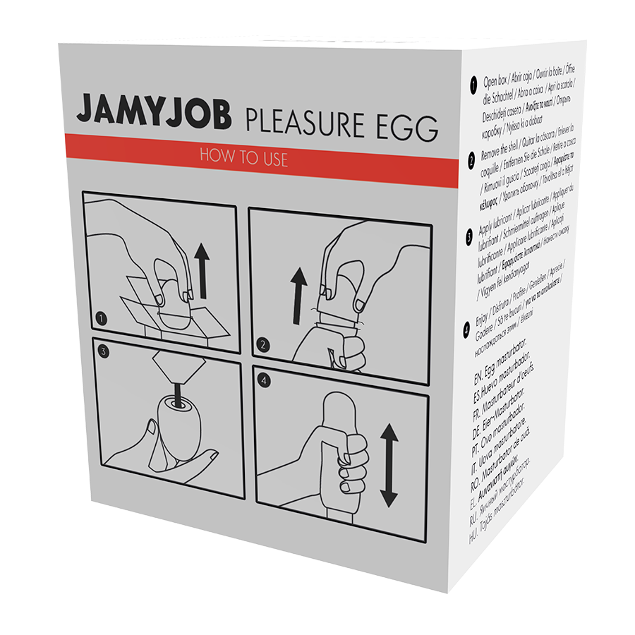 JAMYJOB - HUEVO MASTURBADOR ROJO EDICIÓN DISCRETA