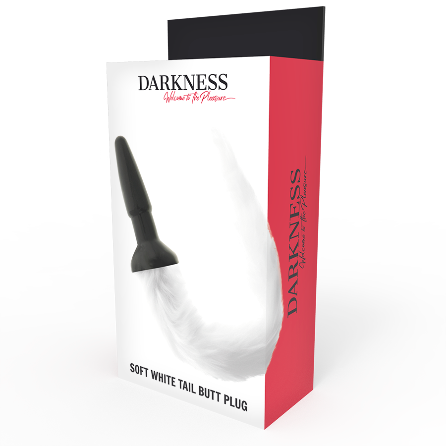 DARKNESS - ANAL PLUG IN SILICONE AVEC QUEUE BLANCHE