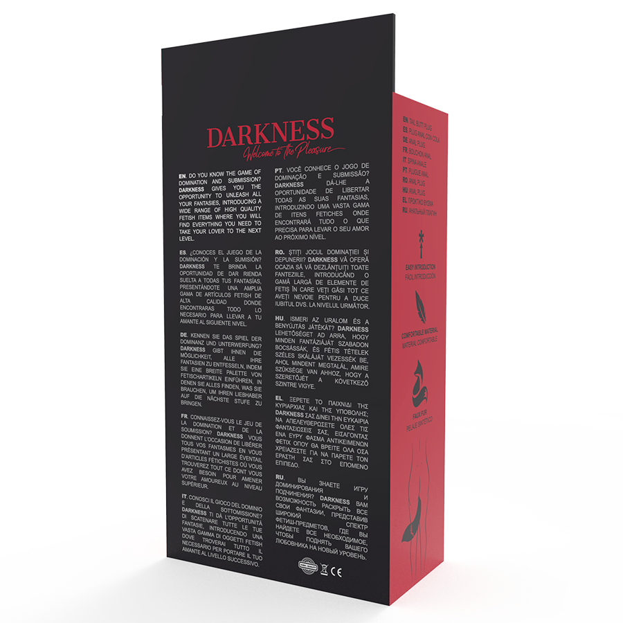 DARKNESS - ANAL PLUG IN SILICONE AVEC QUEUE BLANCHE