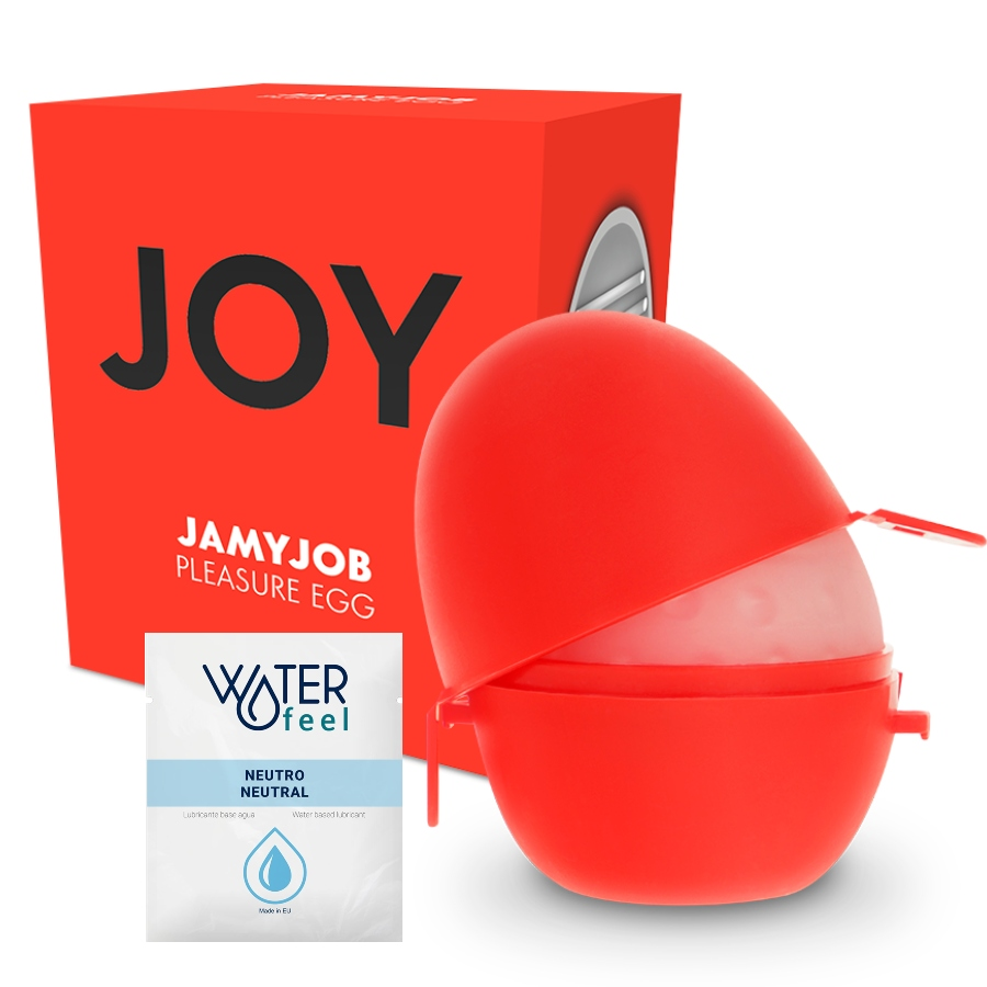 JAMYJOB - MASTURBADOR ROJO HUEVO VERSIÓN DISCRETA