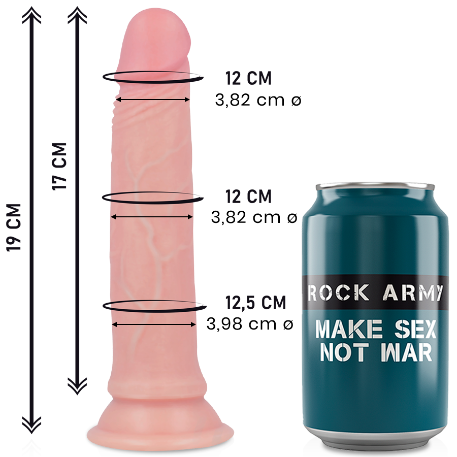 ROCKARMY - SILICONA LÍQUIDA REALISTA PREMIUM AVENGER 19 CM -O- 3.98 CM