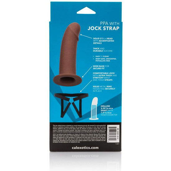 CALEXOTICS - PPA AVEC JOCK STRAP BROWN
