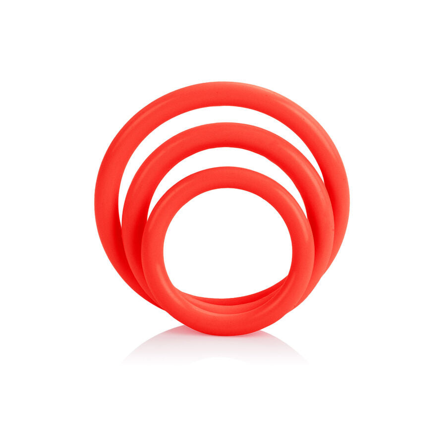 CALEXOTICS - RED ERECTION RING SET OF THREE