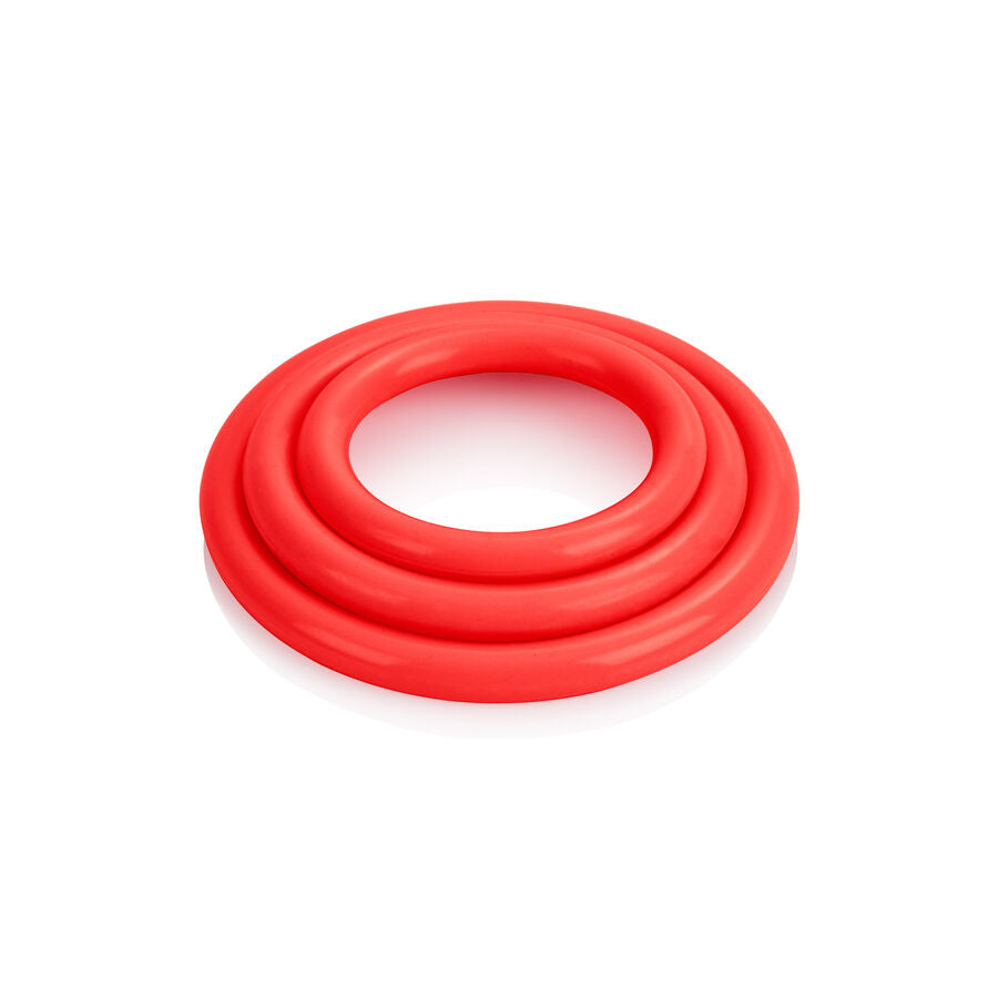 CALEXOTICS - RED ERECTION RING SET OF THREE