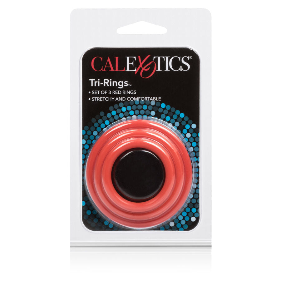 CALEXOTICS - RED ERECTION RING SET OF THREE