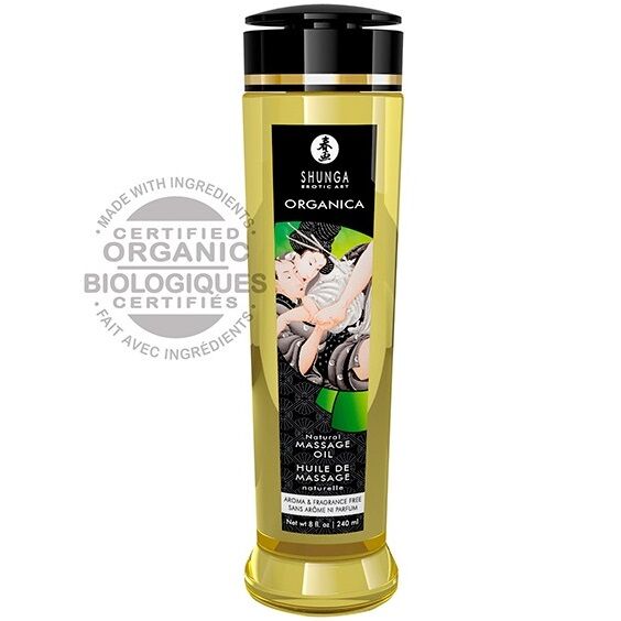 SHUNGA - ACEITE DE MASAJE NATURAL ORGÁNICO 240 ML