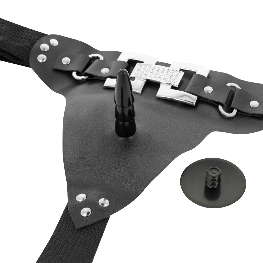 HARNESS ATTRACTION - DELUXE HARNAIS AVEC VIBRATION RÉALISTE 18 X 4.5CM