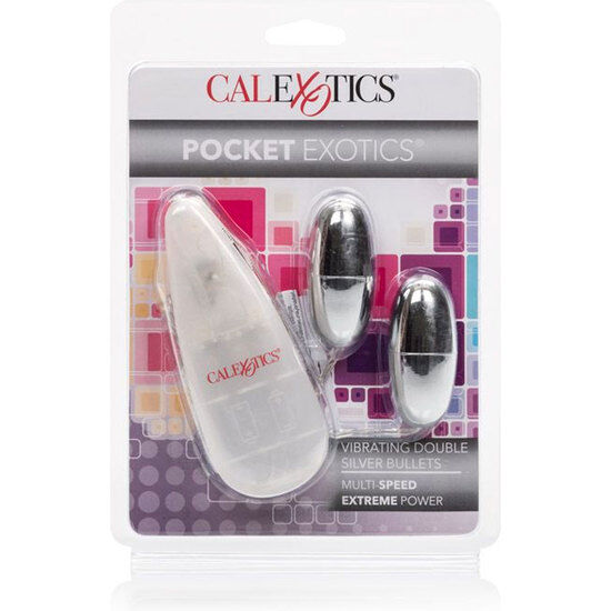 CALEXOTICS - DUO ARGENT VIBRATING BALLS