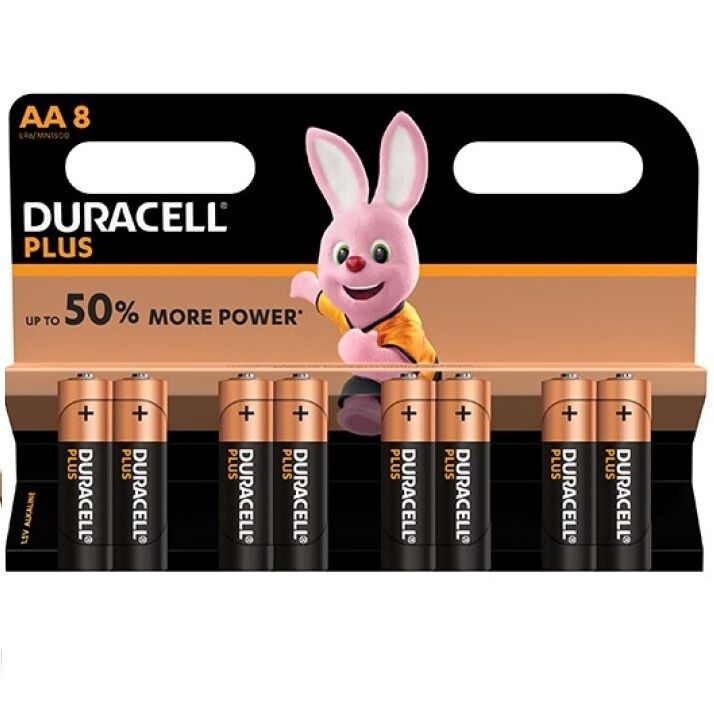 DURACELL - PILAS AA LR6 PLUS POWER 8 UNIDADES