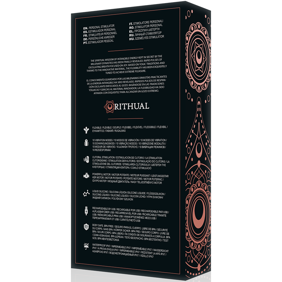 RITUAL - MOTOR DOBLE RECARGABLE ANUSARA 2.0 NEGRO