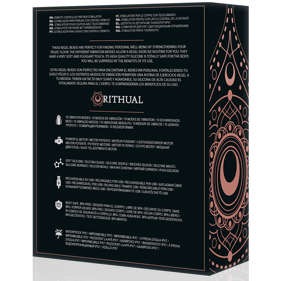 RITHUAL - RECHARGEABLE VIBRATING KEGEL BALLS NISHA ORCHIDÉE