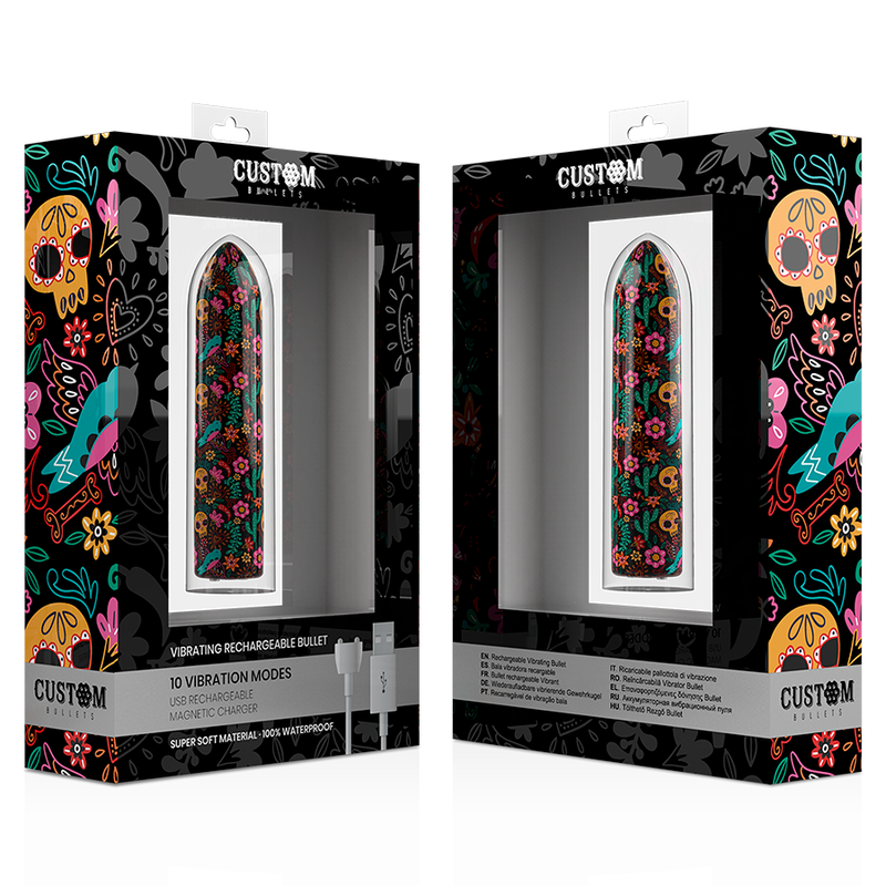BALAS PERSONALIZADAS - BALAS PERSONALIZADAS RECARGABLES FLORALES DE 10 INTENSIDADES
