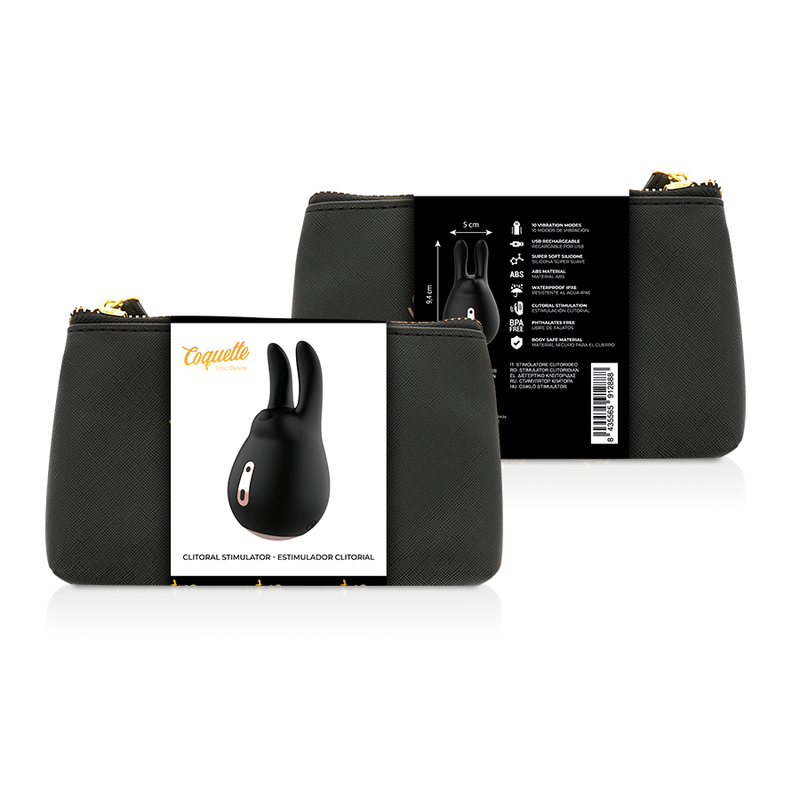 COQUETTE CHIC DESIRE - ESTIMULADOR CLÍTORIANO NEGRO/DORADO