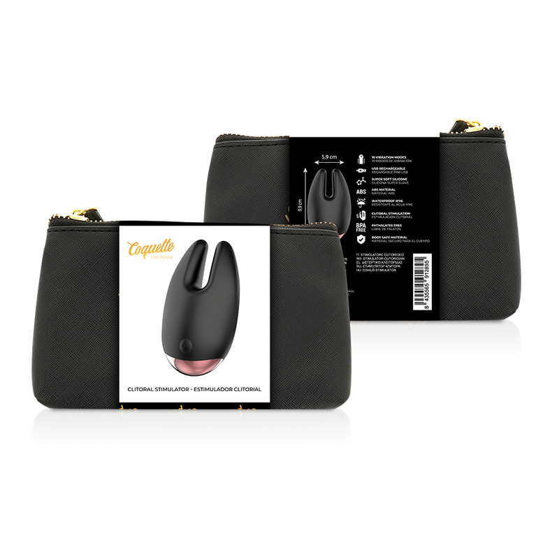 COQUETTE CHIC DESIRE - ESTIMULADOR CLÍTORIANO NEGRO/DORADO