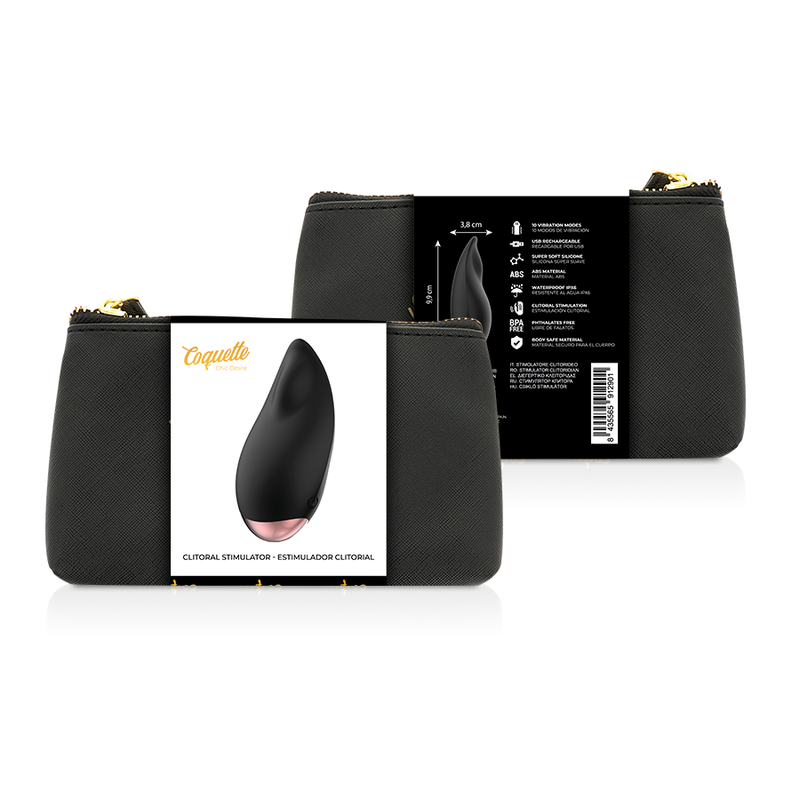 COQUETTE CHIC DESIRE - ESTIMULADOR CLÍTORIANO NEGRO/DORADO