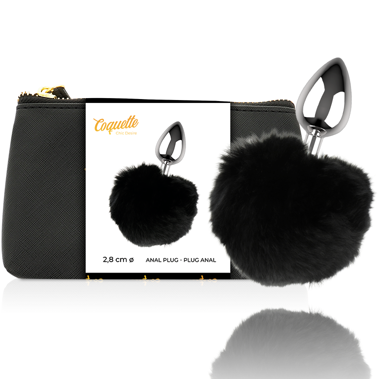 COQUETTE CHIC DESIRE - ANAL PLUG METAL TAILLE L 2.8 X 4.1 CM