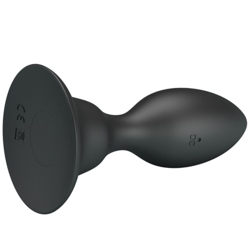 MR PLAY - PLUG ANAL CON VIBRACIÓN Y CONTROL REMOTO NEGRO