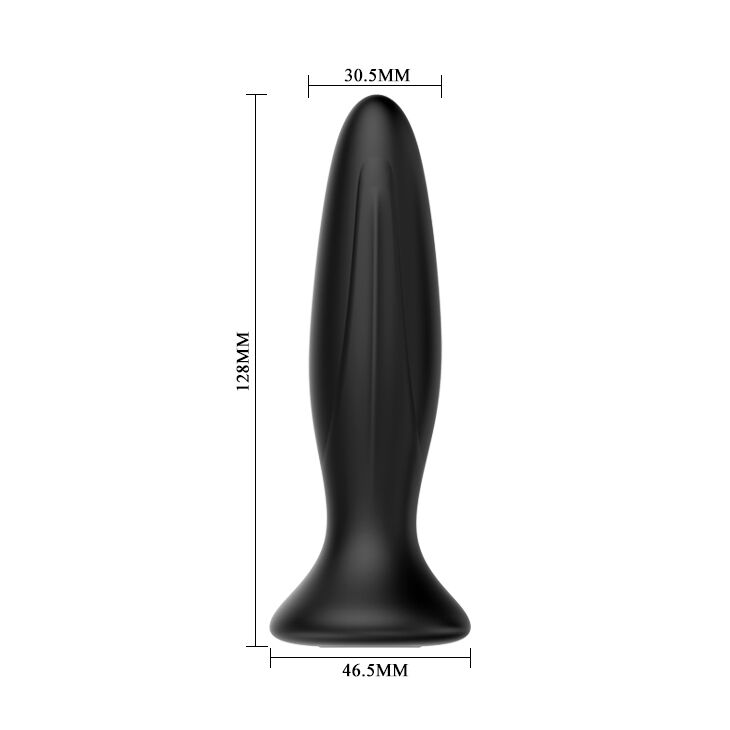 MR PLAY - ANAL PLUG VIBRATEUR NOIR RECHARGEABLE
