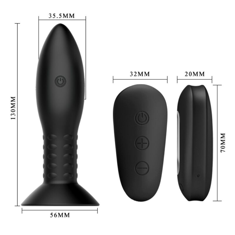 MR PLAY - ENCHUFE CON CONTROL REMOTO BOLAS GIRATORIAS NEGRAS