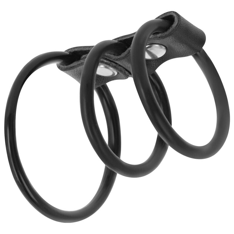 DARKNESS - ENSEMBLE OF 3 FLEXIBLE PÉNIS ANNEAUX