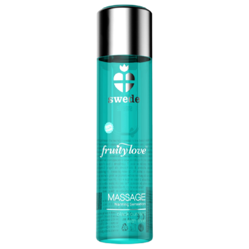 SWEDE - FRUITY LOVE WARMING MASSAGE OIL BLACKCURRANT AND LIME 120 ML