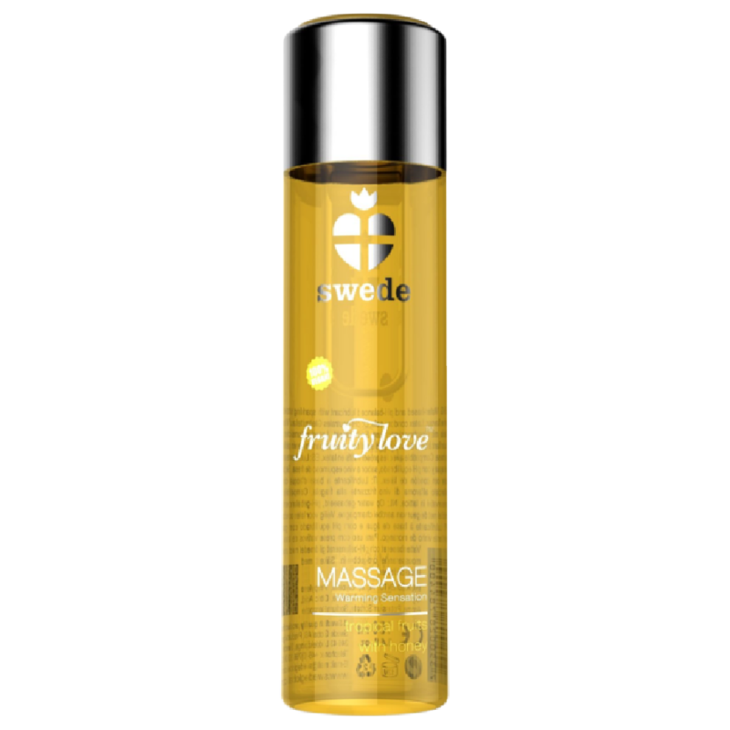SWEDE - FRUITY LOVE WARMING MASSAGE OIL TROPICAL FRUITY WITH HONEY 120 ML.