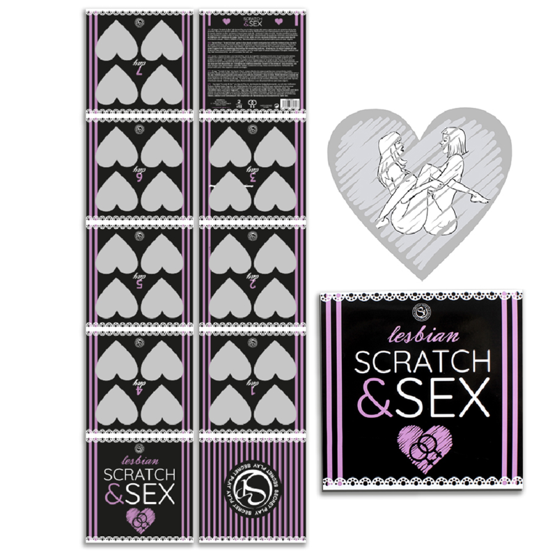 SECRETPLAY - JUEGO DE RASCAR Y SEXO PARA PAREJAS POSICIONES LÉSBICAS (ES/EN/FR/PT/DE)